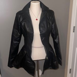 Corset Leather Jacket